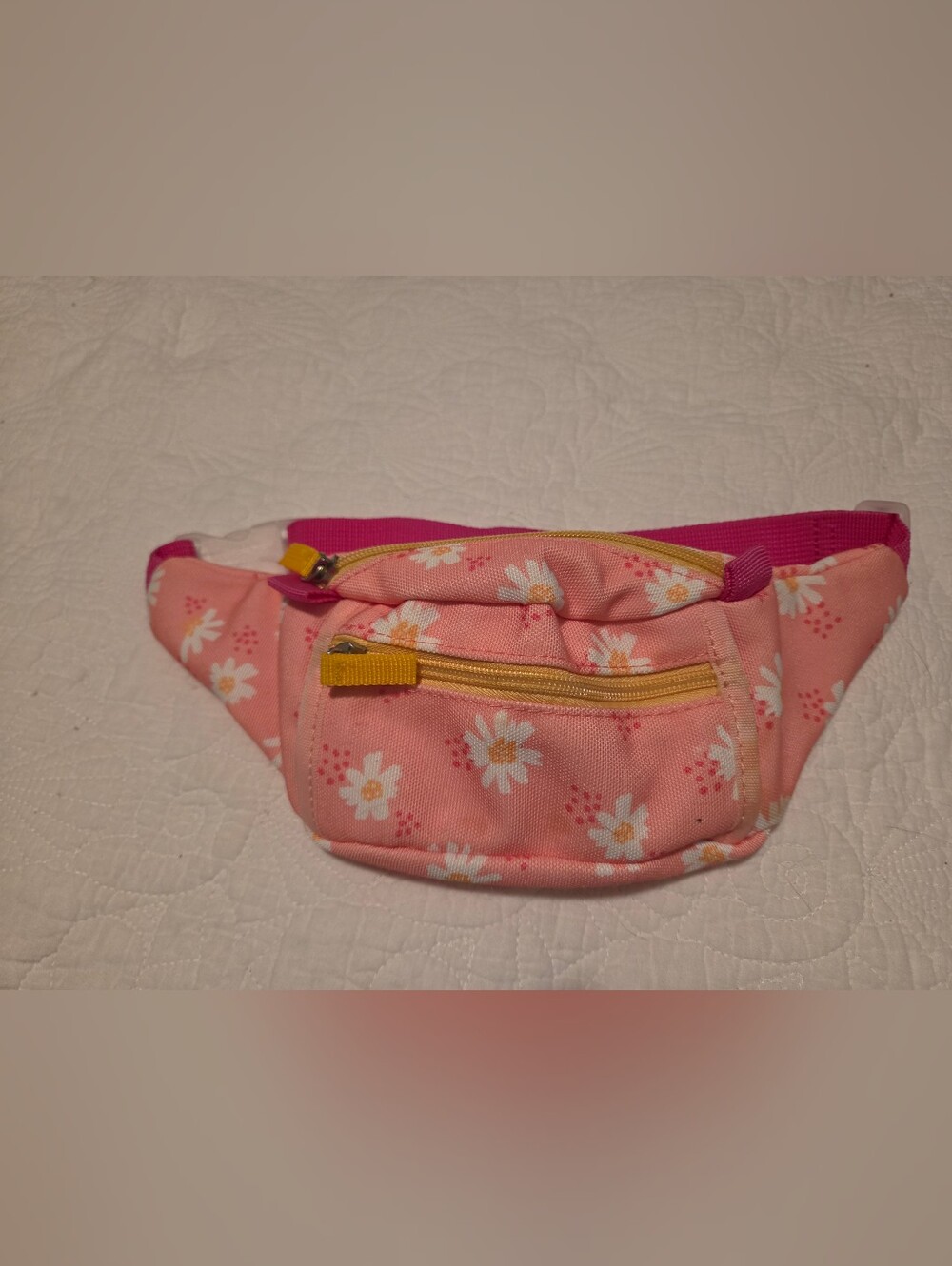 Kids Floral Pink Daisy Waist Bag